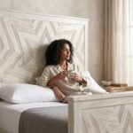 PRITI Solid Mango Wood Platform Bed - Image 2