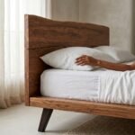 PRITI Solid Sisam Wood Platform Bed - Image 5