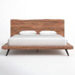 PRITI Solid Sisam Wood Platform Bed