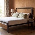 PRITI Solid Sisam Wood Platform Bed - Image 3