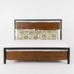 PRITI Solid Sisam Wood Platform Bed