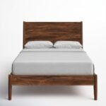 PRITI Solid Wood Platform Bed (Solid Sisam Wood )