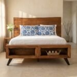 PRITI Solid Wood Platform Storage Bed (Solid Sisam Wood ) - Image 2