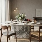 PRITI Dining Table (White) - Image 2