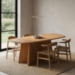 PRITI Lotus Table (Solid Wood )