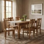 PRITI Rectangular Dining Table (Solid Wood ) - Image 2