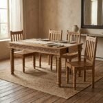 PRITI Rectangular Dining Table (Solid Wood ) - Image 3