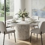 PRITI Round Dining Table (Marble)