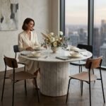 PRITI Round Dining Table (Marble) - Image 3