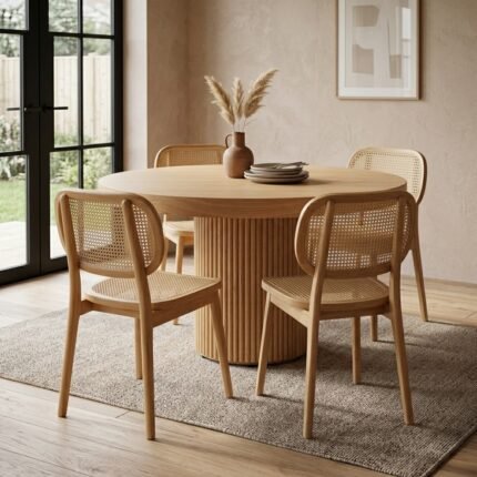 PRITI Round Dining Table (Solid Wood )
