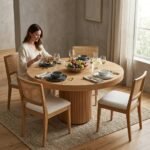 PRITI Round Dining Table (Solid Wood )