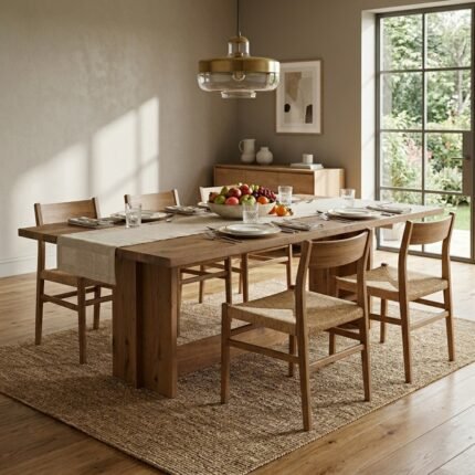 PRITI Solid Wood Dining Table