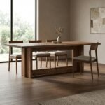 PRITI Solid Wood Dining Table - Image 3