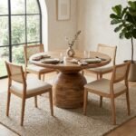 PRITI Round Dining Table (Solid Wood ) - Image 2