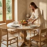PRITI Round Dining Table (Solid Wood )