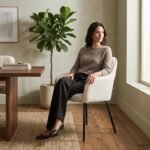 Dining Chair with metal legs - PRITI - Image 2