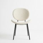 PRITI Dining Chair with Black Metal Legs - Image 4