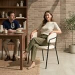 PRITI Dining Chair with metal legs - Image 2