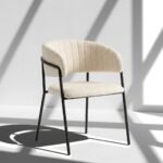 PRITI Dining Chair with metal legs