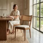 PRITI Fabric Upholstered Dining Chair (Set of 4)