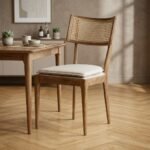 PRITI Upholstered Side Chair (Solid Wood )