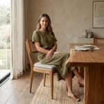 PRITI Upholstered Side Chair (Solid Wood ) - Image 2