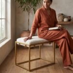 PRITI Iron Accent Stool - Image 3