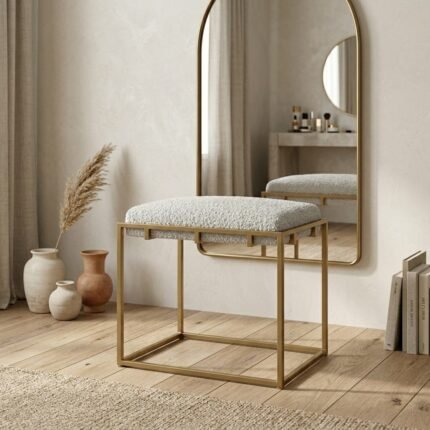 PRITI Iron Accent Stool