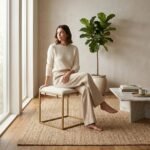 PRITI Iron Accent Stool