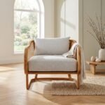 PRITI Lounge Chair (cane with Solid Wood ) - Image 3