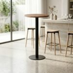 PRITI Wooden High Bar Table - Image 3