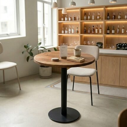 PRITI Wooden High Bar Table