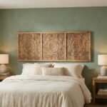 Wooden Handicraft Headboard for 150 cm Bed (Solid Wood) - PRITI - Image 3