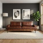 94'' Leather Sofa - PRITI - Image 2
