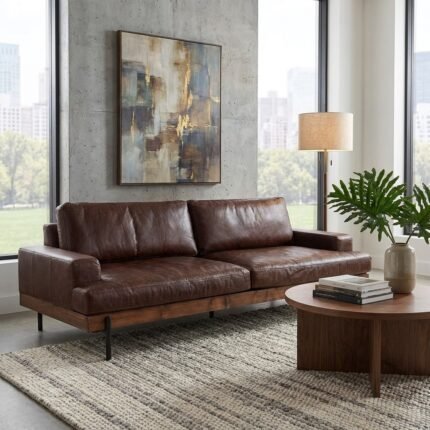 94” Leather Sofa – PRITI