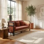 PRITI 3-Seater Sofa (Solid Wood with cane ) - Image 2