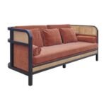 PRITI 3-Seater Sofa (Solid Wood with cane ) - Image 7