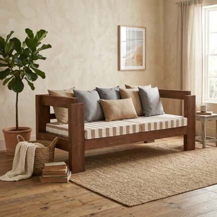 PRITI Open Air Sofa (Sisam Wood )