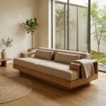 PRITI Open Air Sofa (Solid Mango Wood )