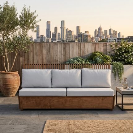 PRITI Open Air Sofa (Solid Sisam Wood )