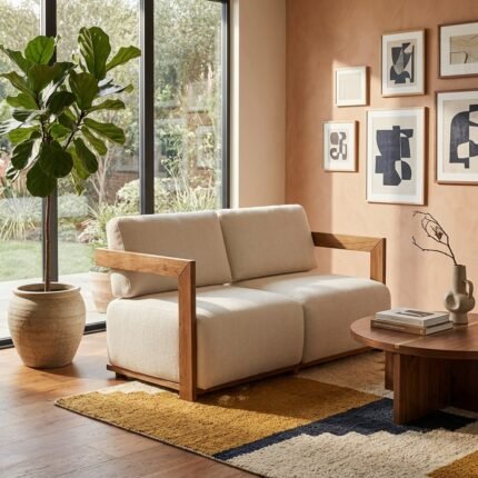 PRITI Open Air Sofa frame (Solid Wood )