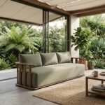 PRITI Open Air Sofa Frame Sisam Wood