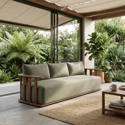 PRITI Open Air Sofa Frame Sisam Wood