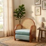 PRITI Lounge Chair (Cane with Solid Wood ) - Image 3