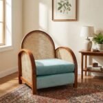 PRITI Lounge Chair (Cane with Solid Wood )