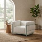 PRITI Lounge Chair in Boucle - Image 4