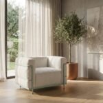 PRITI Lounge Chair in Boucle - Image 3