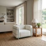 PRITI Lounge Chair in Boucle