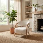 PRITI Upholstered chair (Solid Wood ) - Image 4