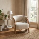 PRITI Upholstered chair (Solid Wood ) - Image 2
